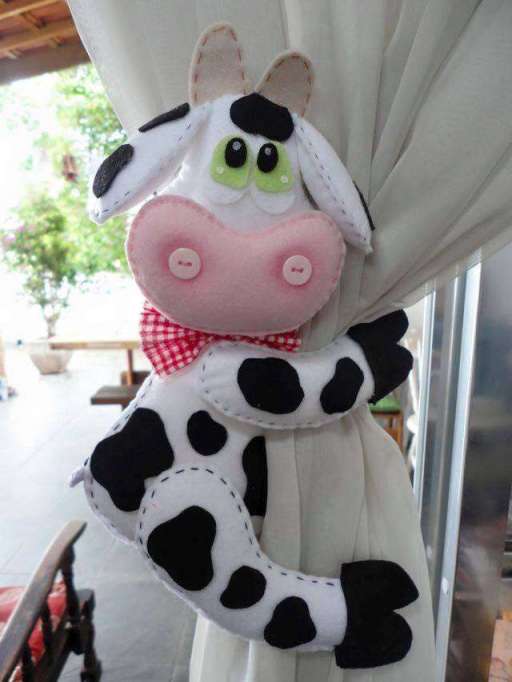 Academia de Lencería - vaca vaquita en la cocina sujetador para la cortina